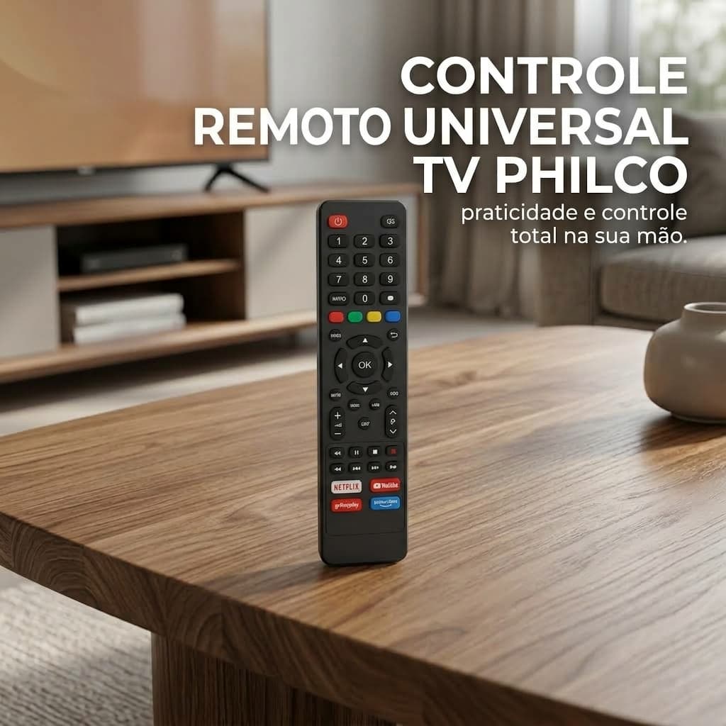 Controle Remoto Televisão Philco Compátivel TV Philco Smart LED LCD