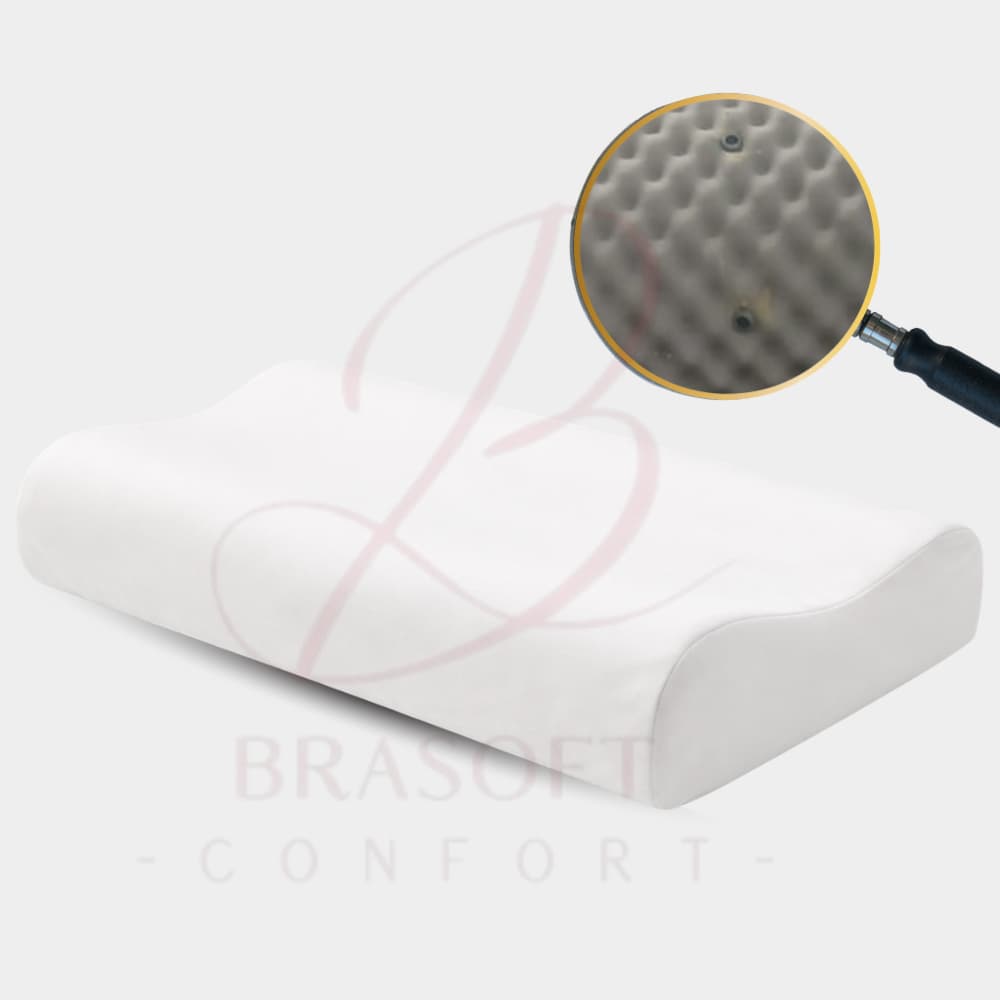 Kit 2 Travesseiro BraSoft Sublime Cervical Magnético Ortopédico Capa TNT