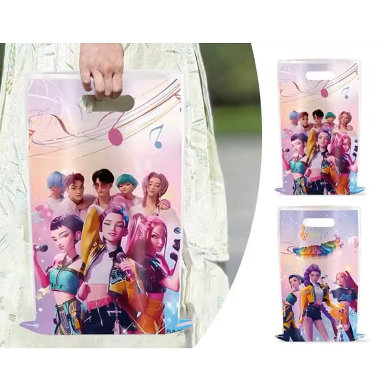 Sacolinha Guerreiras K-Pop 17x25cm para doces lebrambrancinhas saquinho