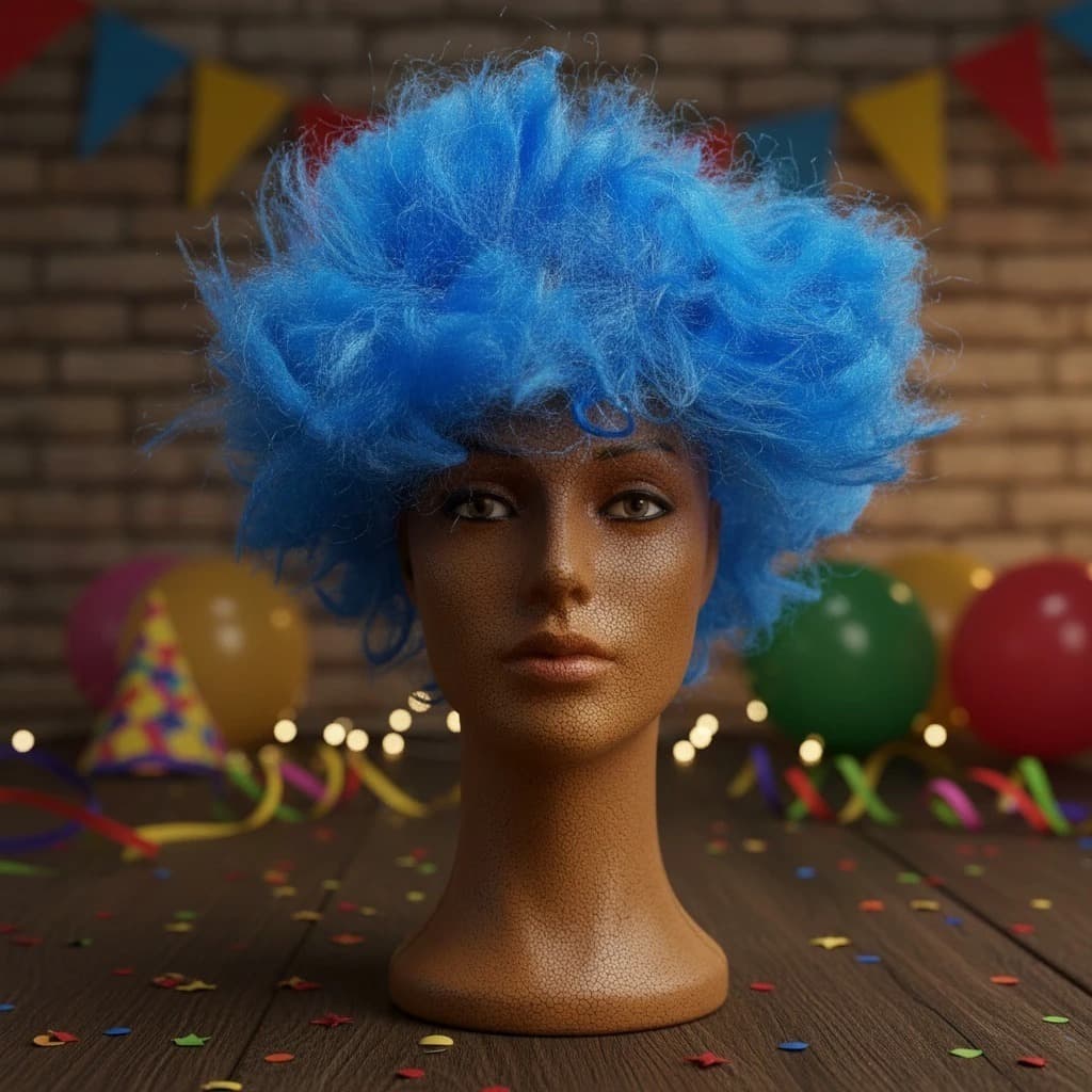 Peruca  Espetada Colorida Carnaval Fantasia Cosplay