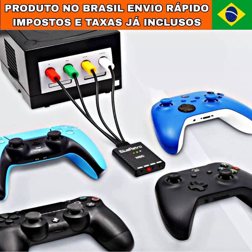 ADAPTADOR  Bluetooth para GameCube Controle Bluetooth BlueRetro RetroScaler original