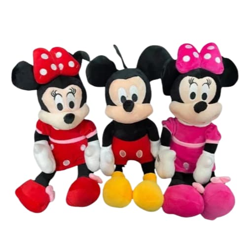 Pelúcia Mickey e Minnie 40cm Disney – Boneco Infantil  Super Macio Presente Menina e Menino