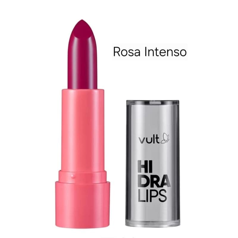 Batom rosa intenso alta pigmentação com manteiga de karié e óleos