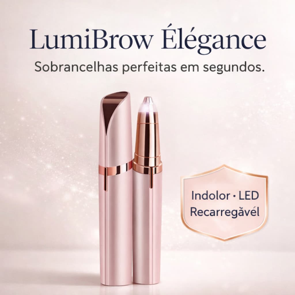Caneta Depiladora Sobrancelha Elétrica Recarregável USB