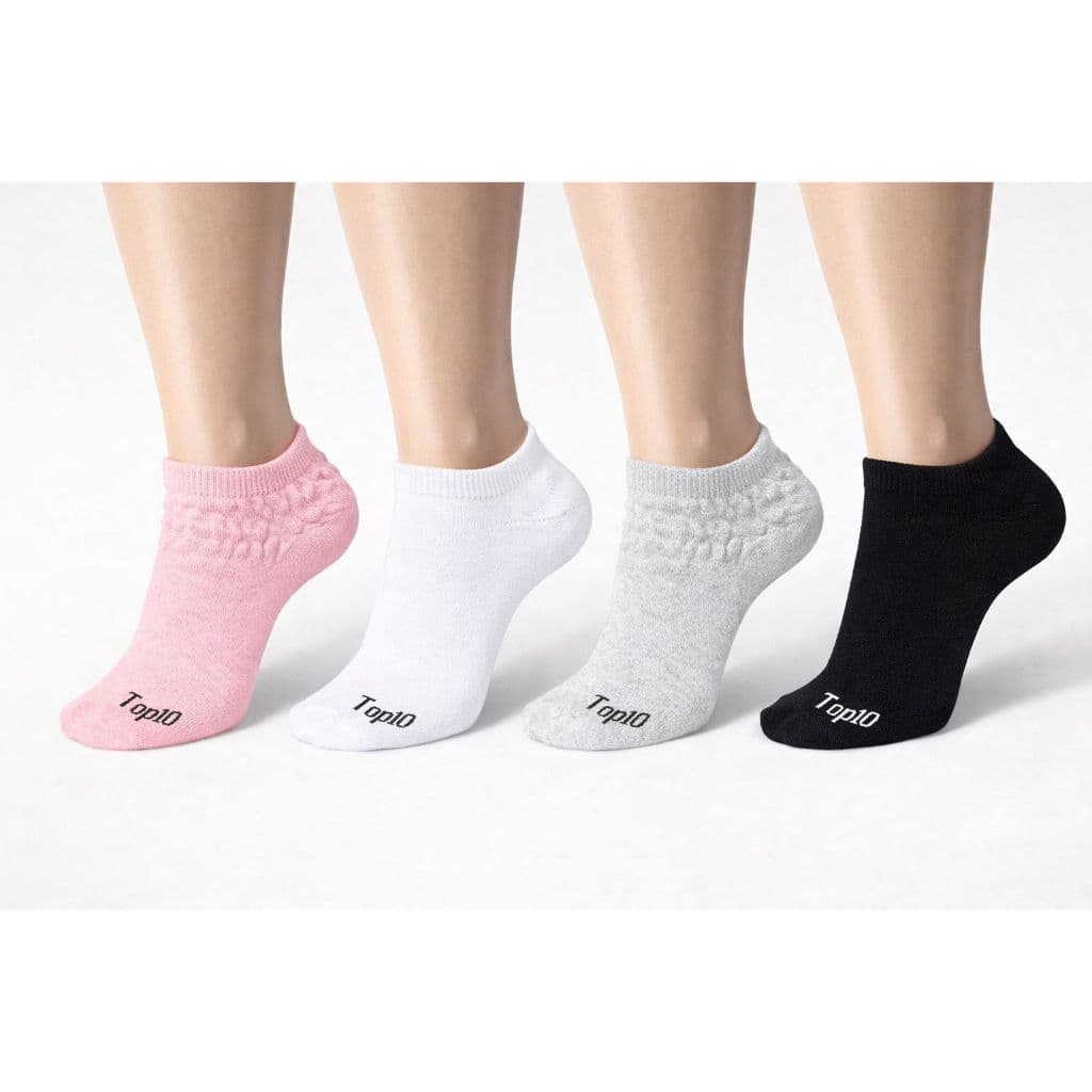Kit 12 Pares Meia Soquete Feminina 33 ao 39 Cores Variadas