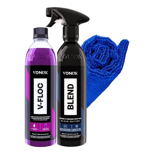 Cera Blend Black Vonixx +V-floc 500ml + Pano microfibra 40x40