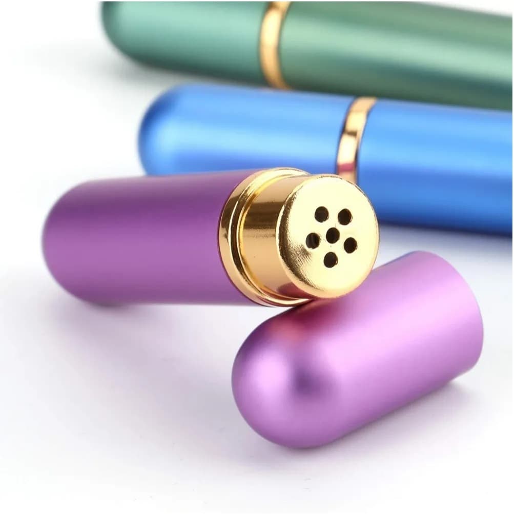 Inalador Nasal Óleo Essencial Difusor Metal Alumínio Premium
