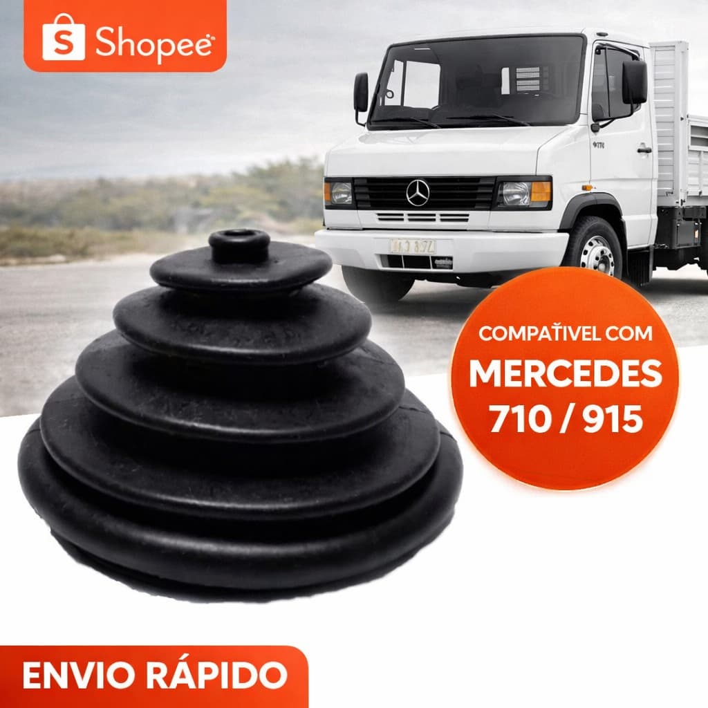 Coifa Guarda Pó Alavanca Câmbio Mercedes 1113 710 1513 710 709 1518 1418r