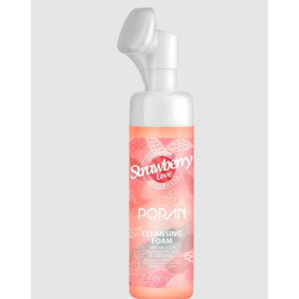 Cleansing Foam e Cotton Candy Sabonete em espuma facial e corporal  Poran 180ml