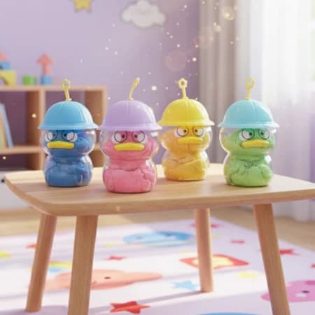 Slime Lembracinha Brinquedo Divertido Massinha de Modelar Pato Não Tóxico