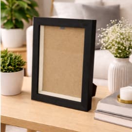 Moldura A5 15x21cm Modelo Caixa Quadro C/vidro Decorativo