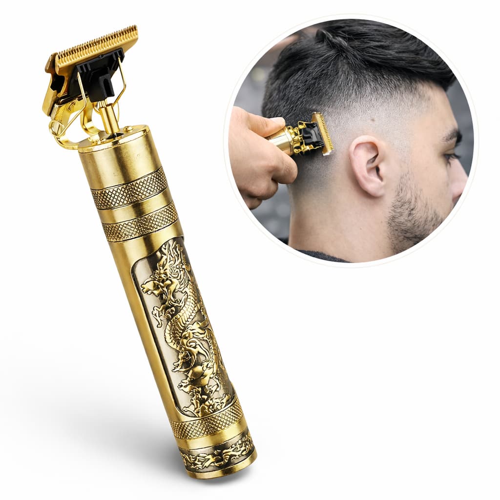 Máquina Elétrica Masculina Recarregável de Cortar Cabelo e Barbear Vintage Original e Lacrada Com NF