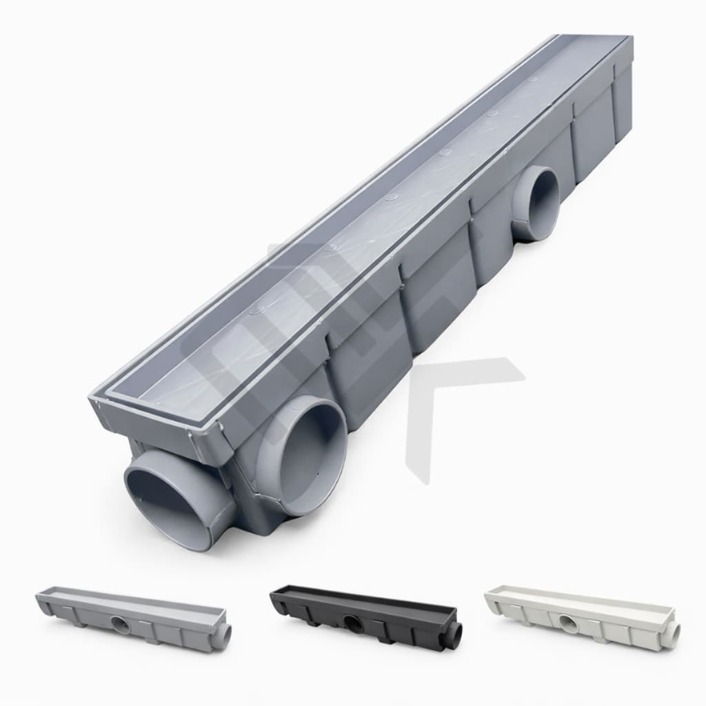 Ralo Linear Oculto 6x50 Invisível para Banheiro Sifonado Saída Para Baixo Anti-Odor Piso Premium