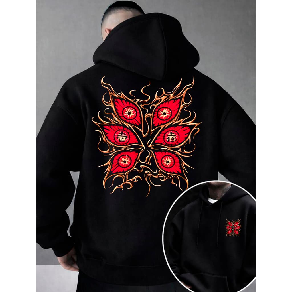Moletom Masculino Demon Slayer Blusa Moletom Masculino Blusa de Frio Masculina Moletom Canguru Masculino Grosso Inverno