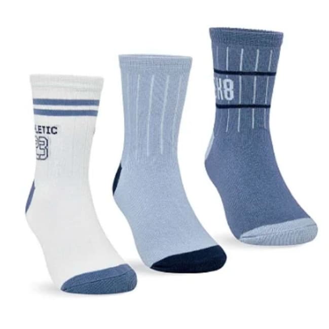 Kit 3 Pares de Meias Infantil Cano Longo Elegante Original Selene Ref - 2451