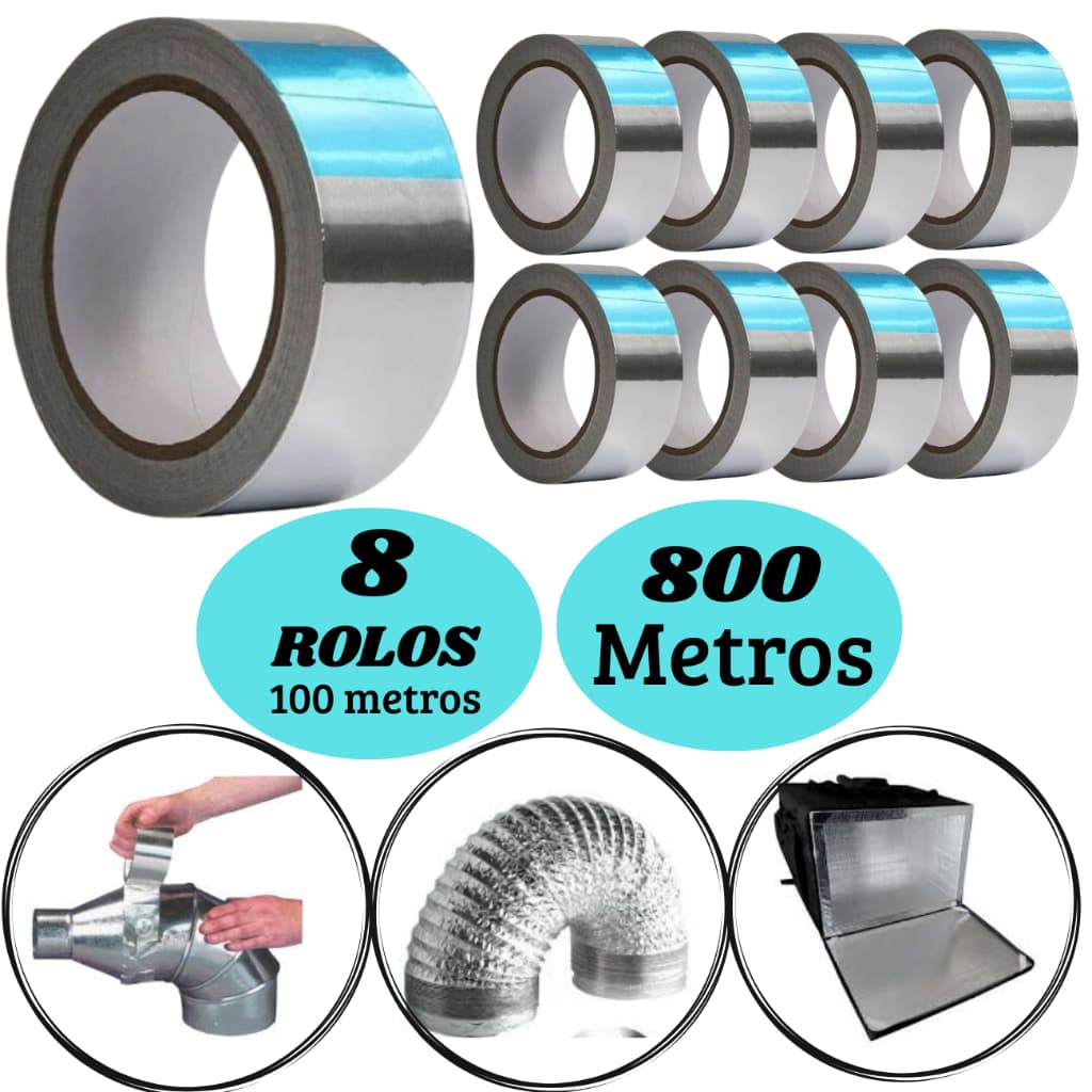 8 FITA ALUMINIZADA 800 METROS, AR CONDICIONADO, CAIXA DE ISOPOR, MANTA TERMICA, LINHA PREMIUN