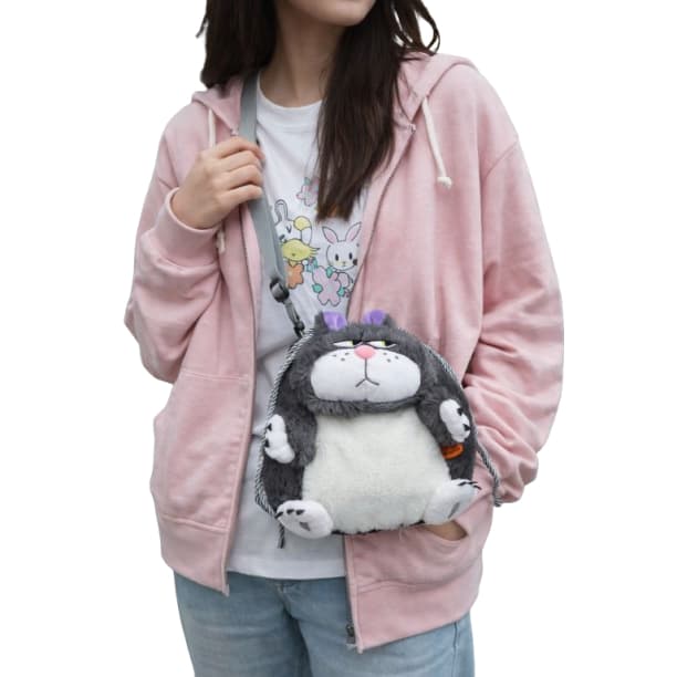 Bolsinha infantil de Saco Lucy Fer de Pelúcia Animal Fofa | Bolsa Transversal Infantil Cute Presente Criativo