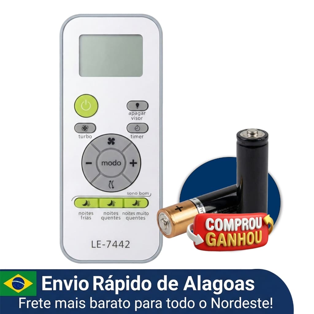 Controle Remoto Compatível Com Ar Condicionado Split Consul Linha Facilite CBF09 e CBF22