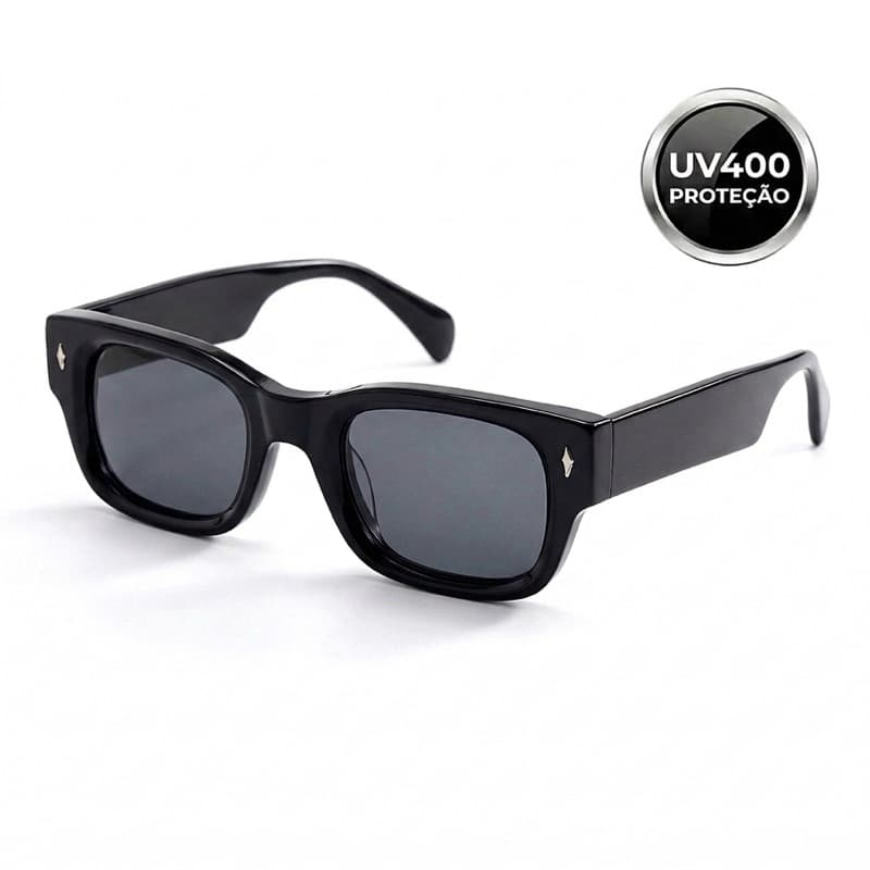 Óculos de sol com proteção UV400 qualidade premium feminino masculino quadrado estilo retrô vintage