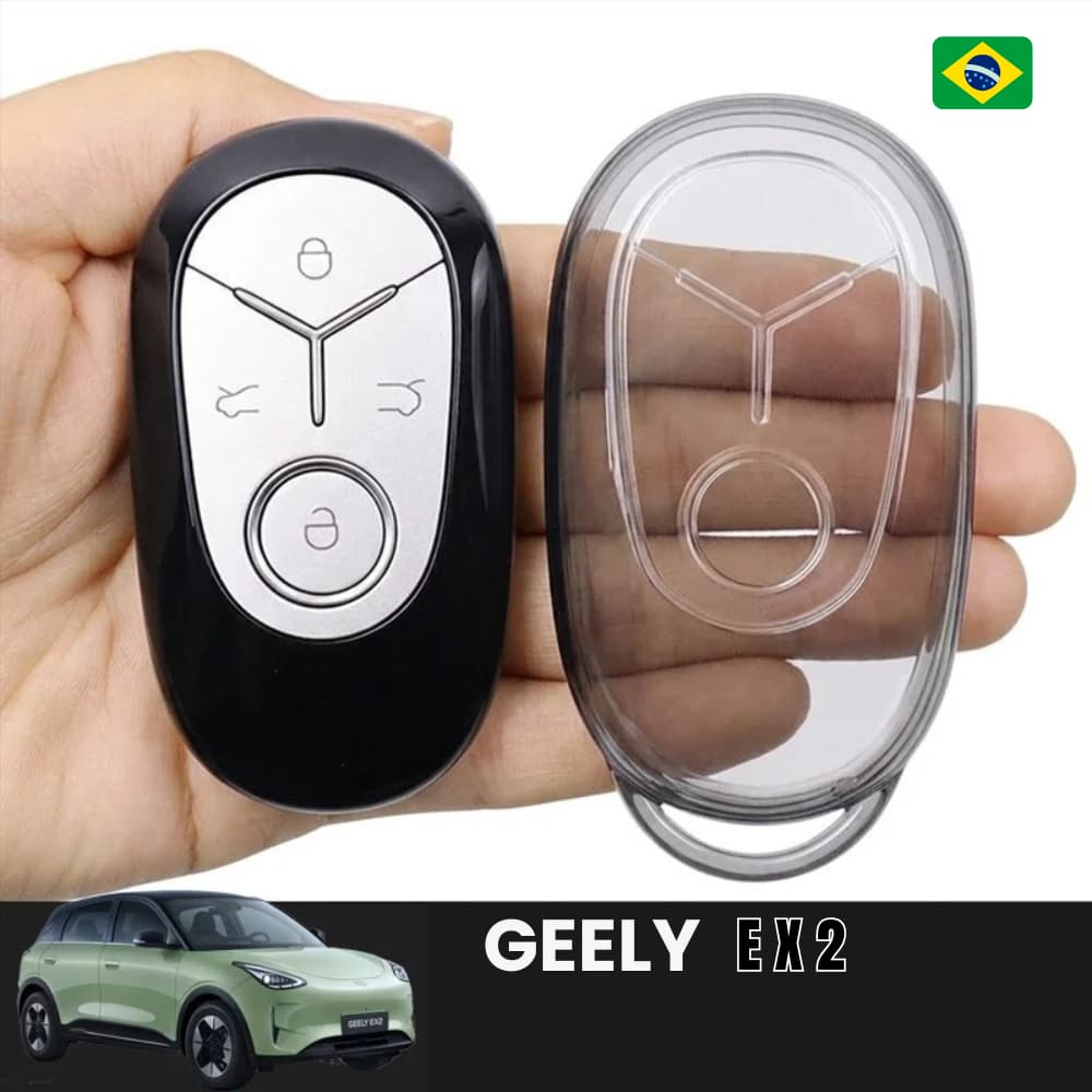 Capa Chave Geely Ex2 Max Pro Geome Xingyuan Acessório Chaveiro Presença Geely 2026