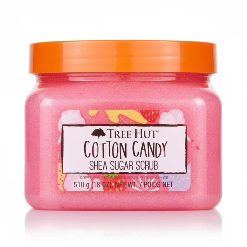 Esfoliante Corporal Tree Hut Cotton Candy Shea Sugar Scrub 510g Original | Hidratante com Manteiga de Karité