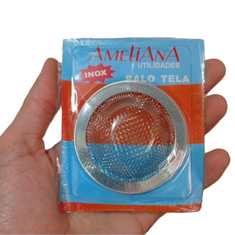 Ralo Pia Cozinha Em Aço Inox 7cm e 5,3cm Ralinho Com Borda