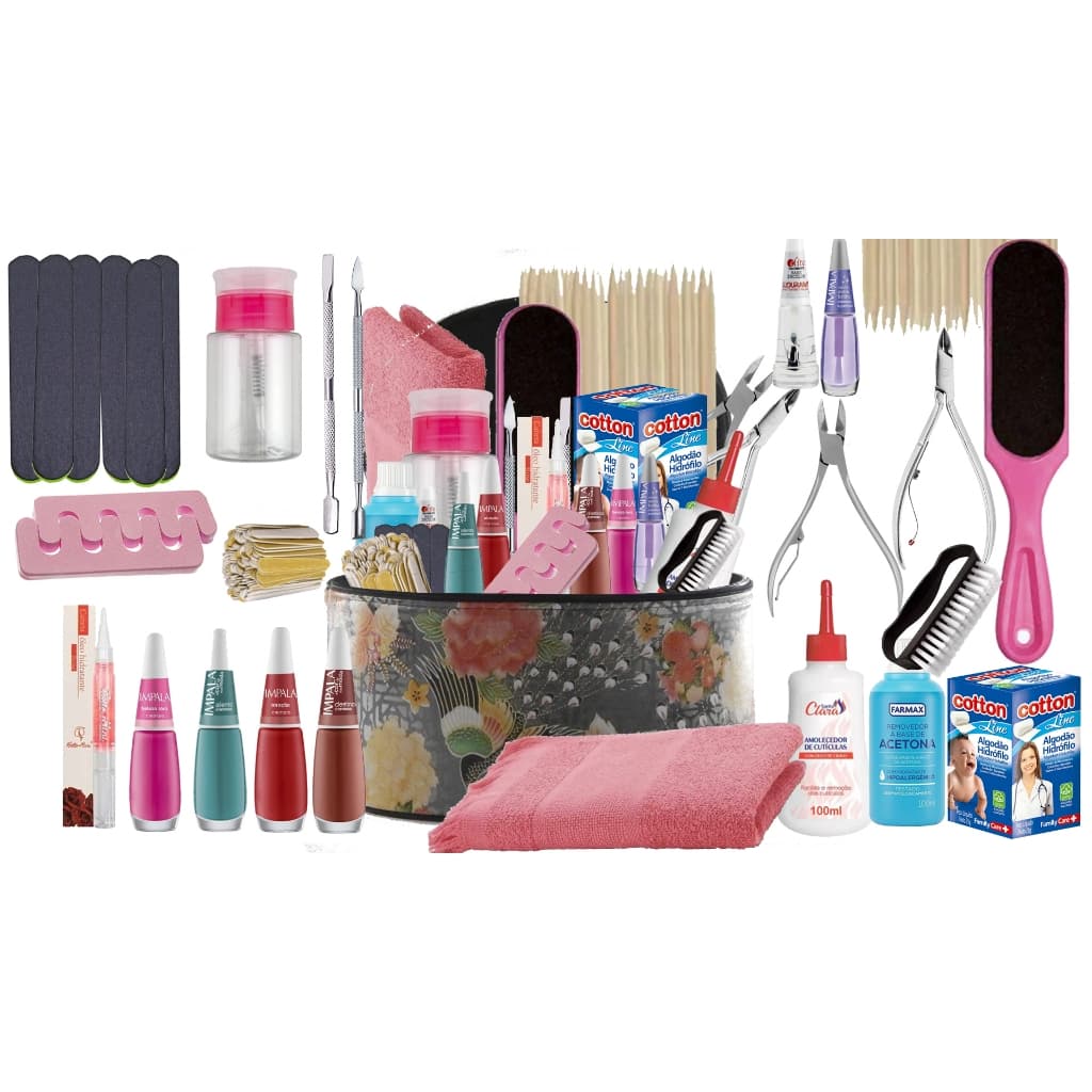 Kit Manicure Completo Profissional Pessoal Maleta Esmaltes