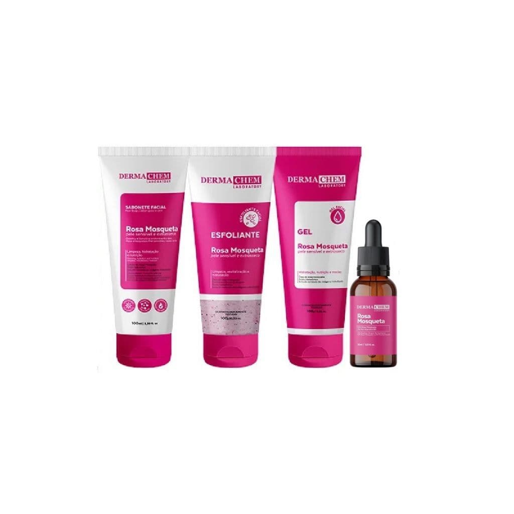 Kit Rosa Mosqueta Dermachem - Hidratação e Cuidado Para a Sua Pele.