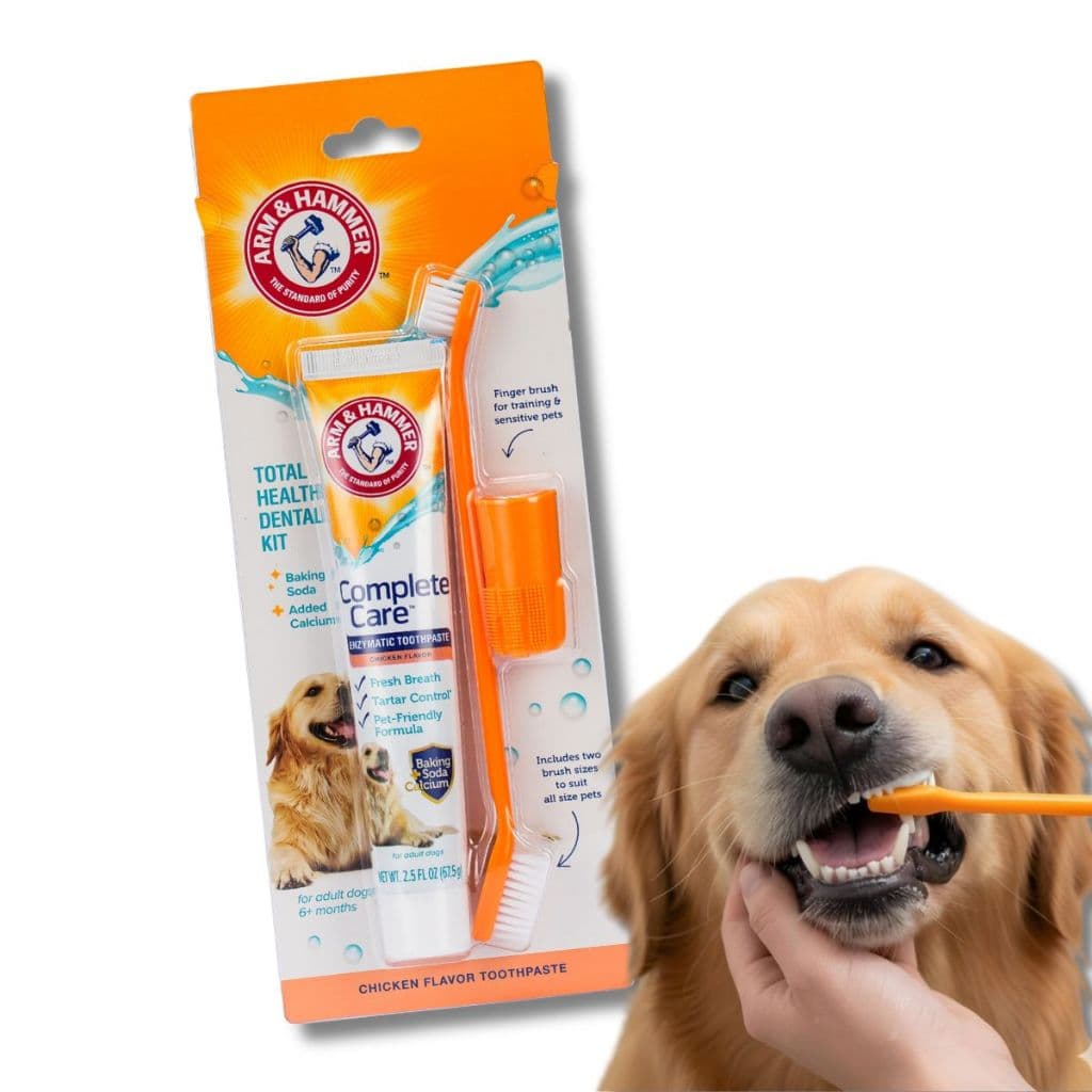 Kit Pasta de Dente Enzimática Arm & Hammer Complete Care para Cães