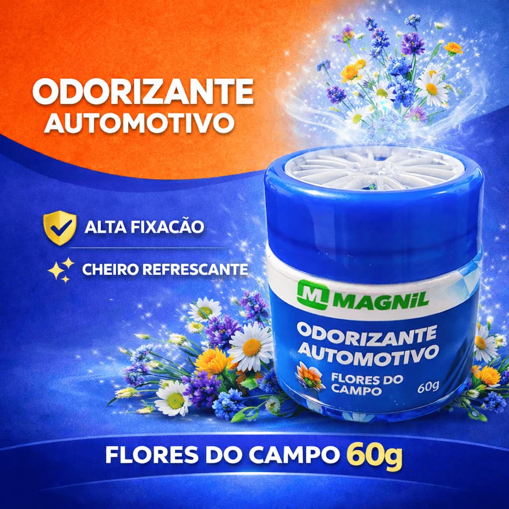 Gel Odorizador Fragrância Flores do Campo Magnil 60gr