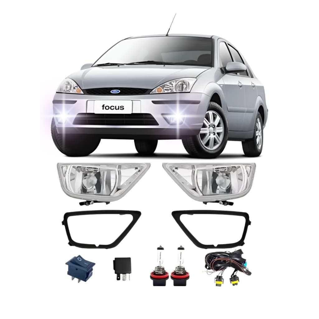 KIT FAROL DE MILHA AUXILIAR FOCUS HATCH 2004 2005 2006 2007 2008