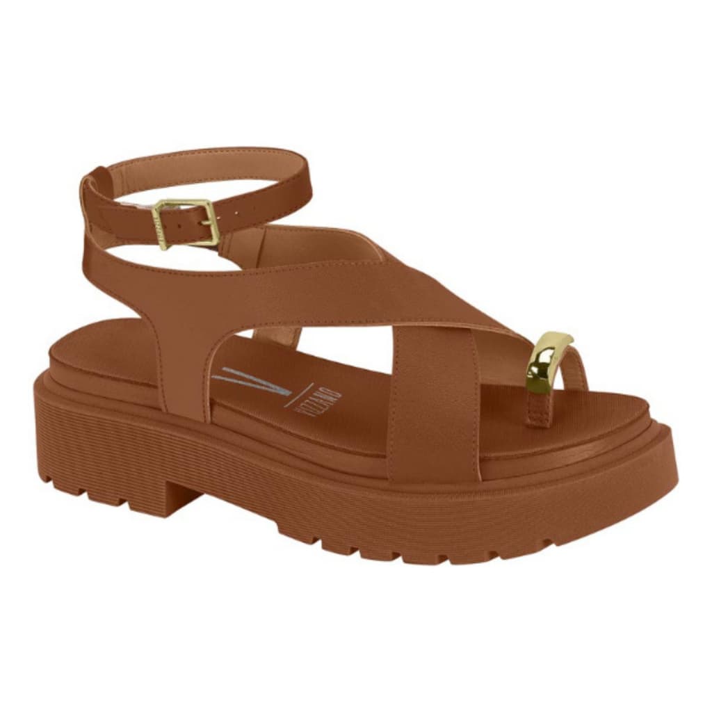Promoção Sandália Mocca Vizzano Salto Médio Original Dedo Corrente Praia Resistente Flatforma