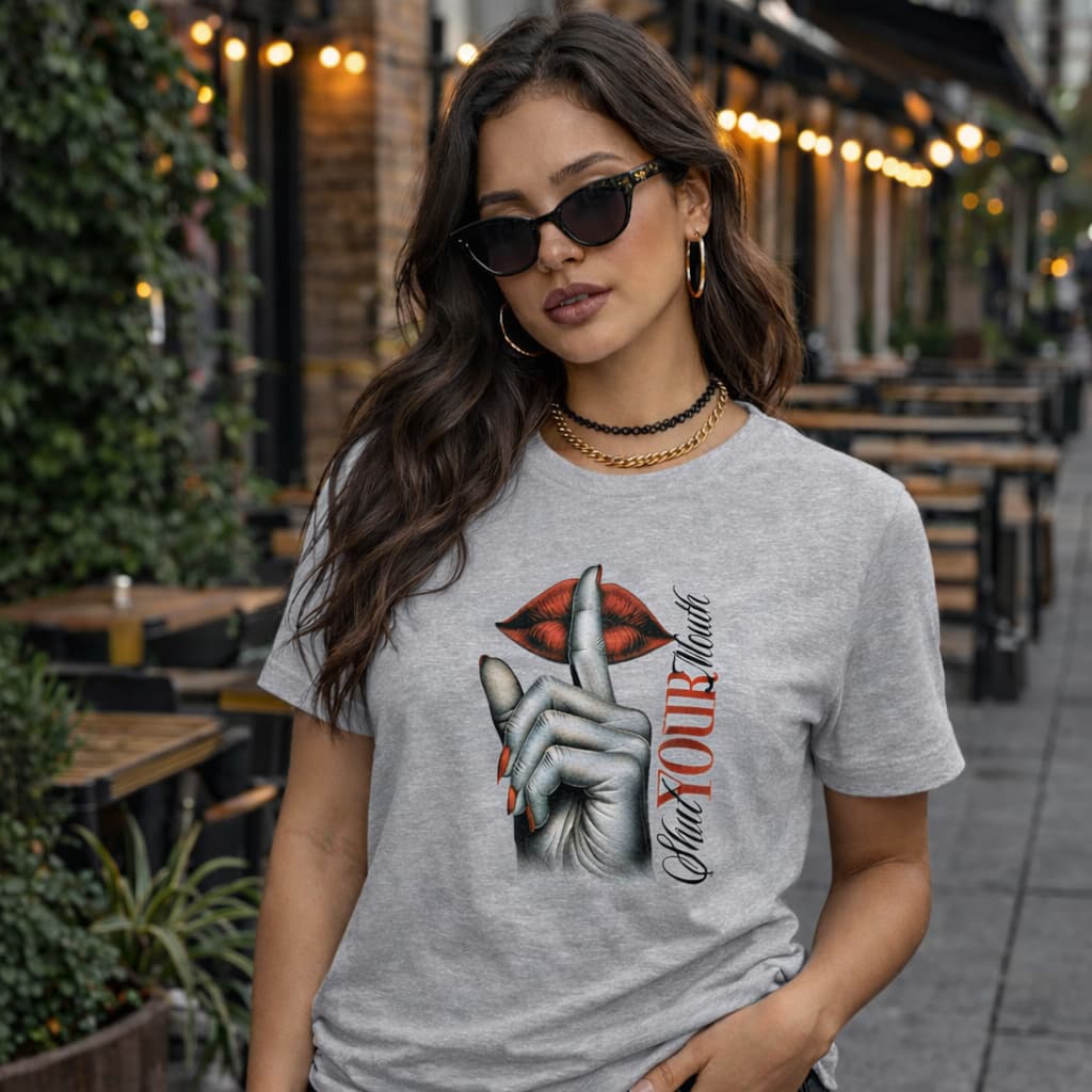 Camiseta Feminina Estampada Algodão Premium Streetwear Camisa Tumblr Moda Casual Fashion