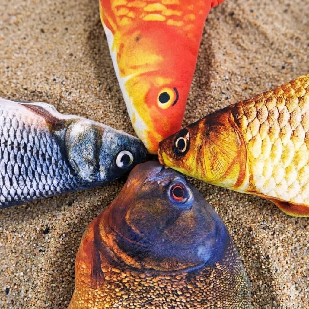 Almofada em Formato de Peixe 3D Realista Travesseiro Decorativo Engraçado Presente (Vários Tamanhos)