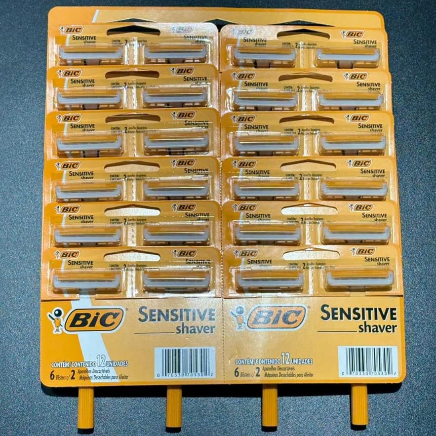 APARELHO P/BARBEAR SENSITIVE SHAVER 1 LAMINA S/FITA C/24_BIC