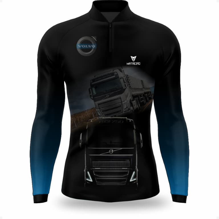 Matreiro Camiseta UV Volvo Manga Longa Proteção Solar