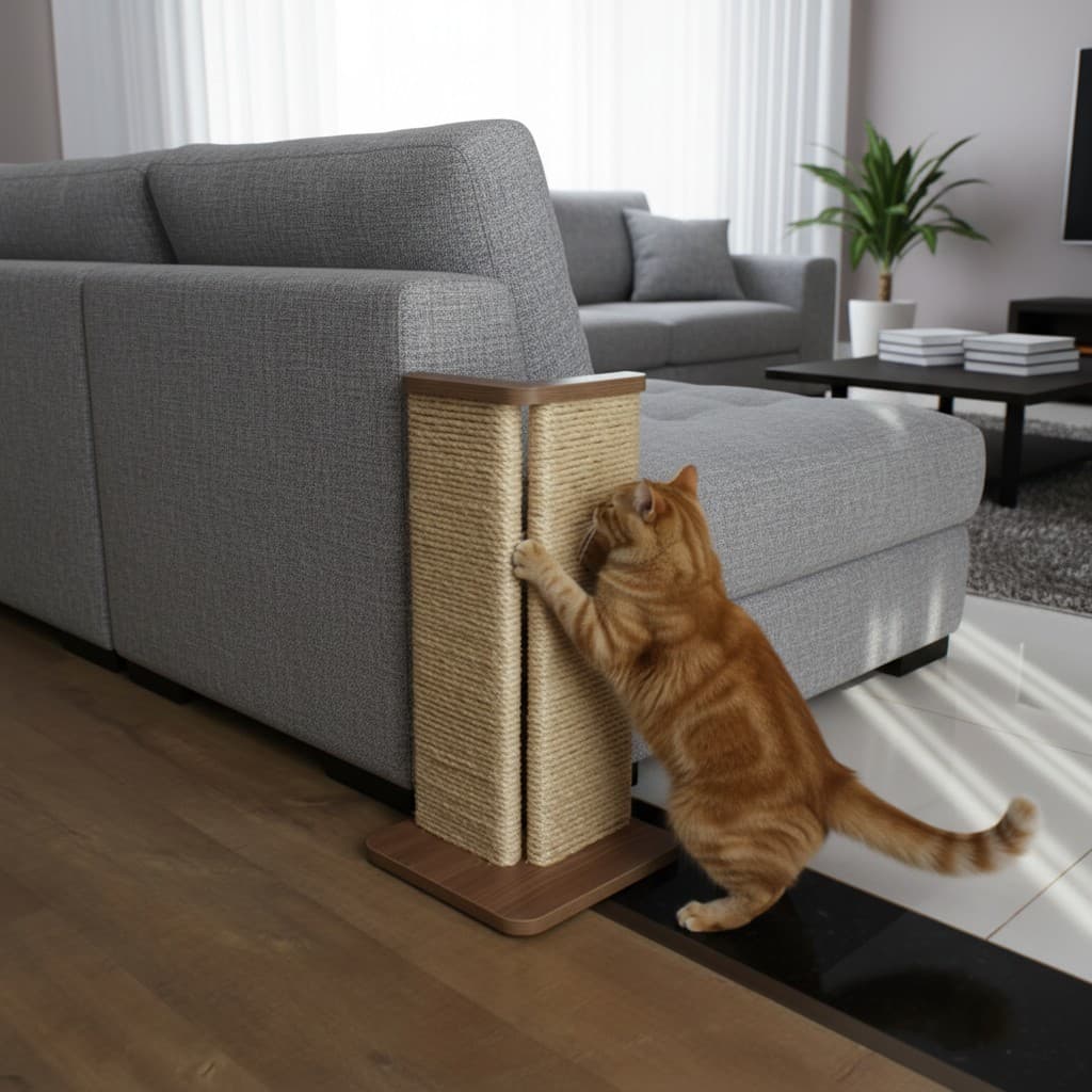 Arranhador para Gato Canto de Sofá - Protege Sofá e Mantém o Pet Ativo