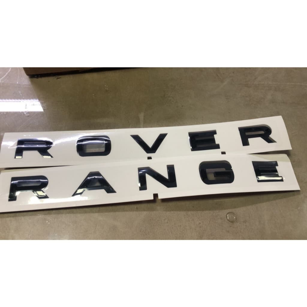 Letras Range Rover Evoque (PRETO BRILHANTE)