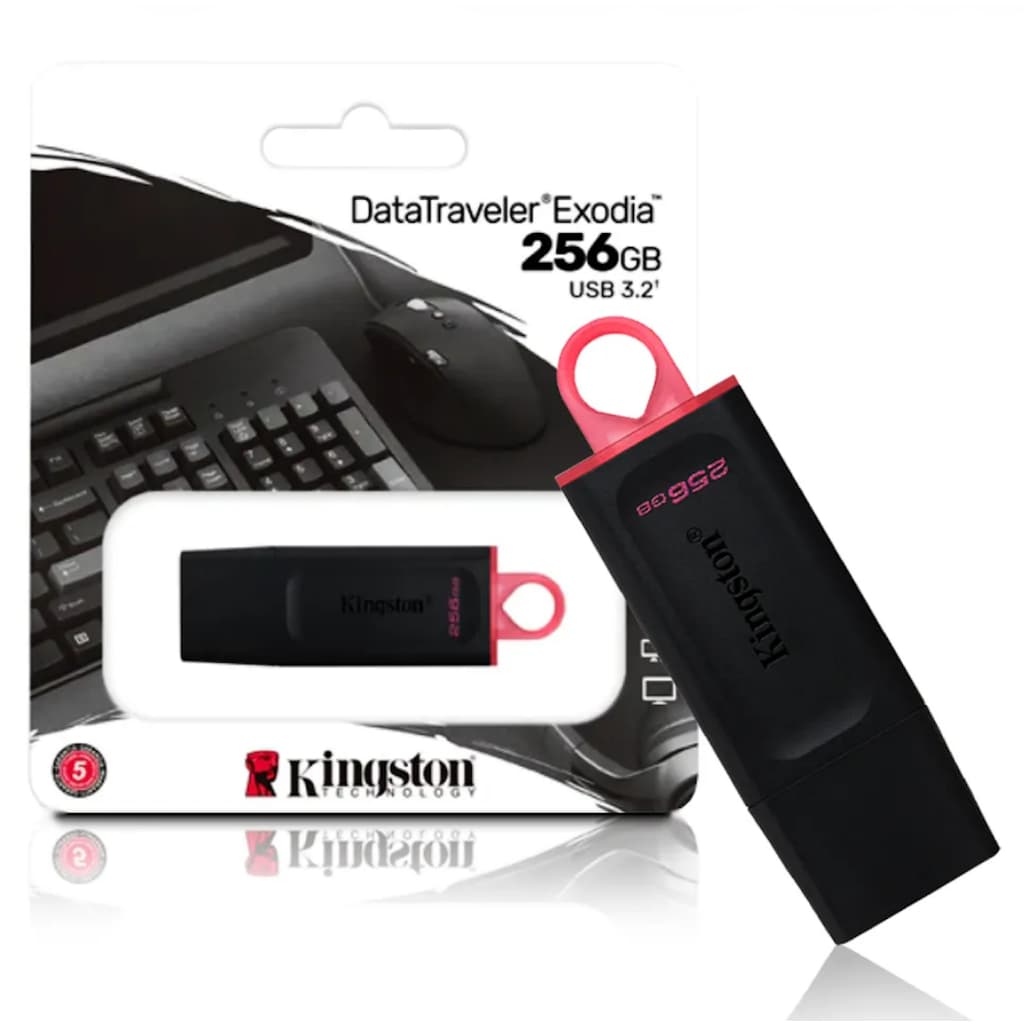 Pen Drive 256gb DataTraveler Exodia DTX/256GB USB 3.2 Kingston