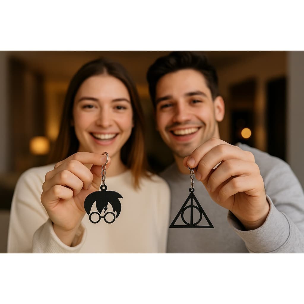 Chaveiros Harry Potter / Relíquias da Morte em 3D – Presente Geek Criativo | Impressão 3D PLA