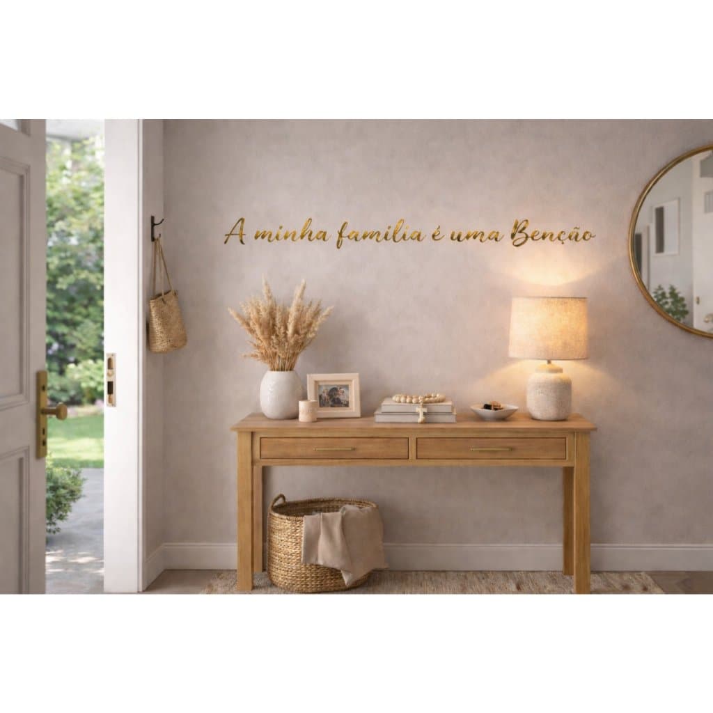 Frase DOURADO para Parede em MDF Decorativo Diversos Modelos