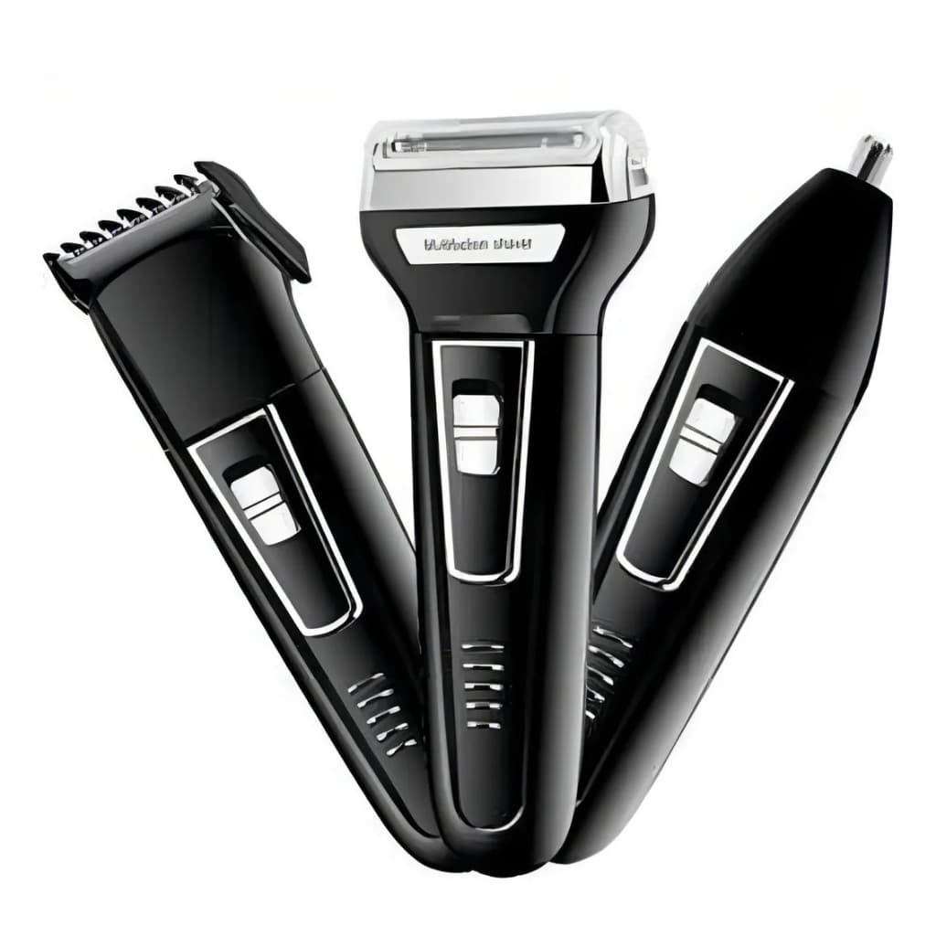 Maquina Cortar Cabelo Barbeador Barba Pelo Corporal Nariz 3 em 1