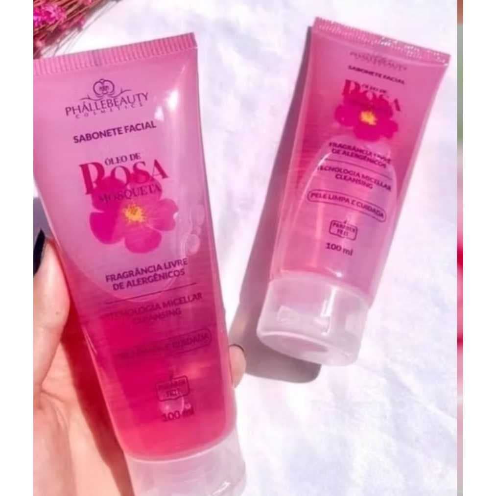 Sabonete Facial Óleo de Rosa Mosqueta 100ml PhálleBeauty