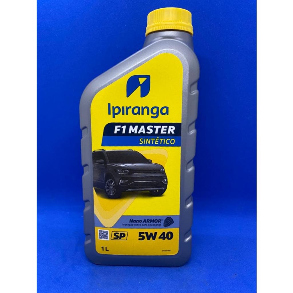 ÓLEO 5W40 SP 1L SINTÉTICO LUBRIFICANTE IPIRANGA F1 MASTER INDICADO LINHA VOLKSWAGEN E RENAULT