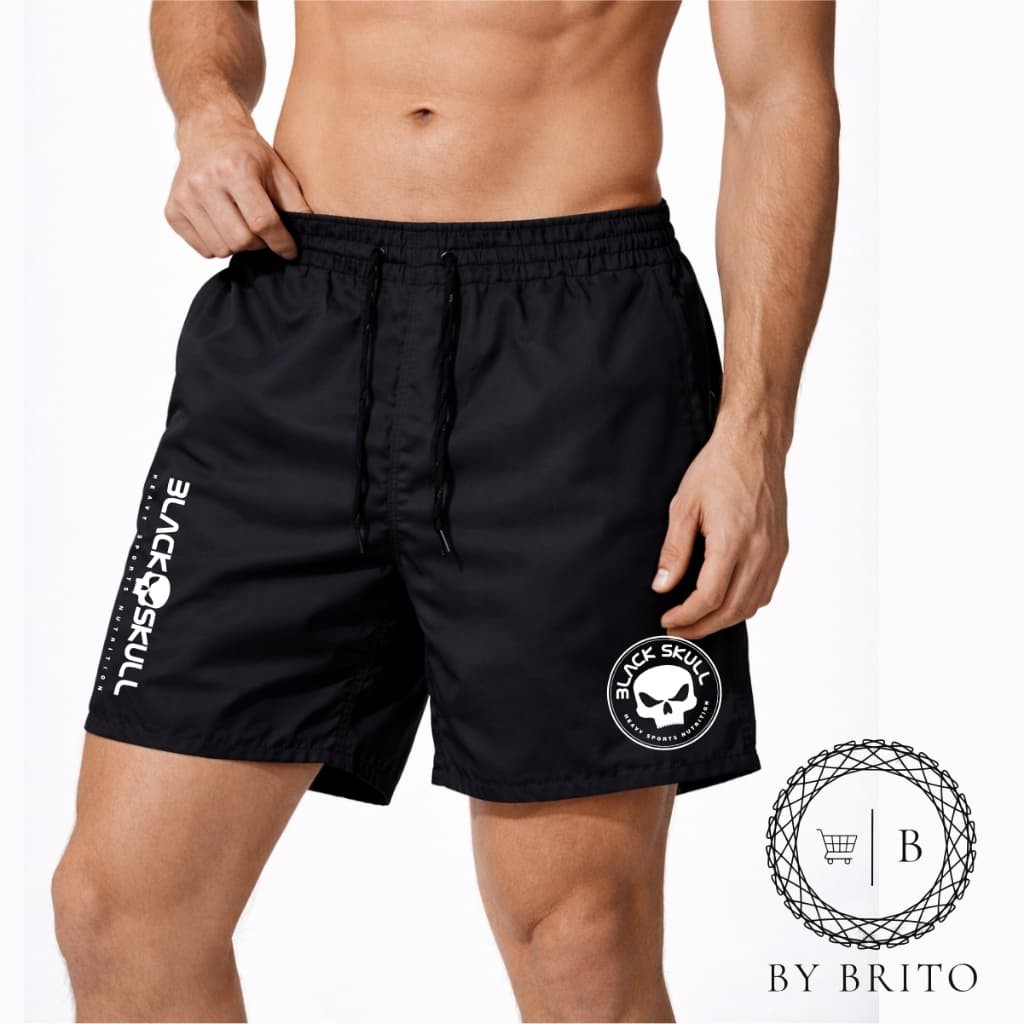 Bermuda Mauricinho Masculina Esportiva BLACK SKULL Academia Corrida Skate Basquete Leve Confortável