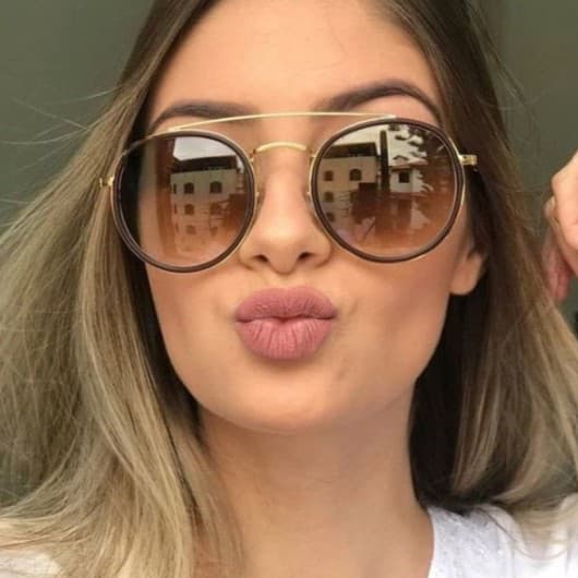 Óculos de sol feminino mulheres DoubIe Brldge super estiloso com acessórios
