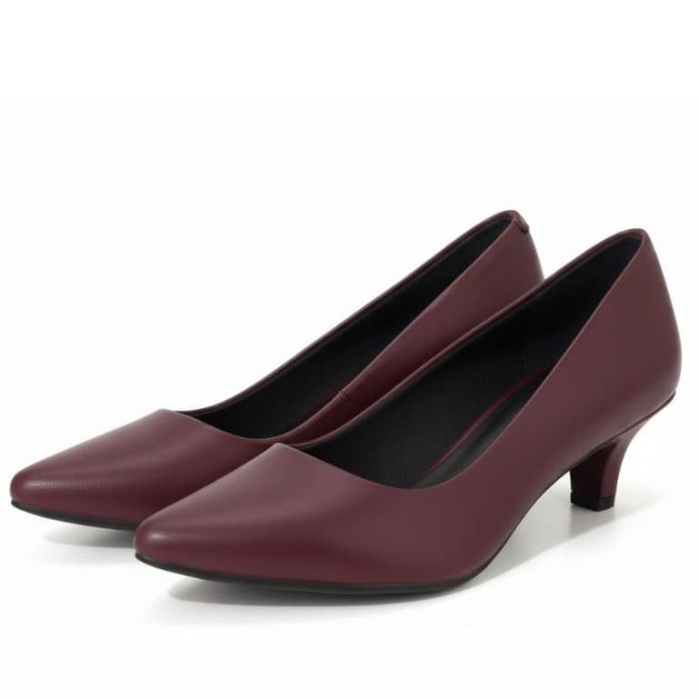 Sapato Social Scarpin Marsala Sapato Social Feminino Salto Médio 5cm Bico Fino Elegante Confortável Clássico