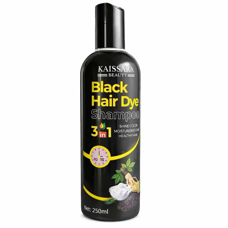 Shampoo Black Hair Dye Kaissara Beauty 3 em 1 250ml