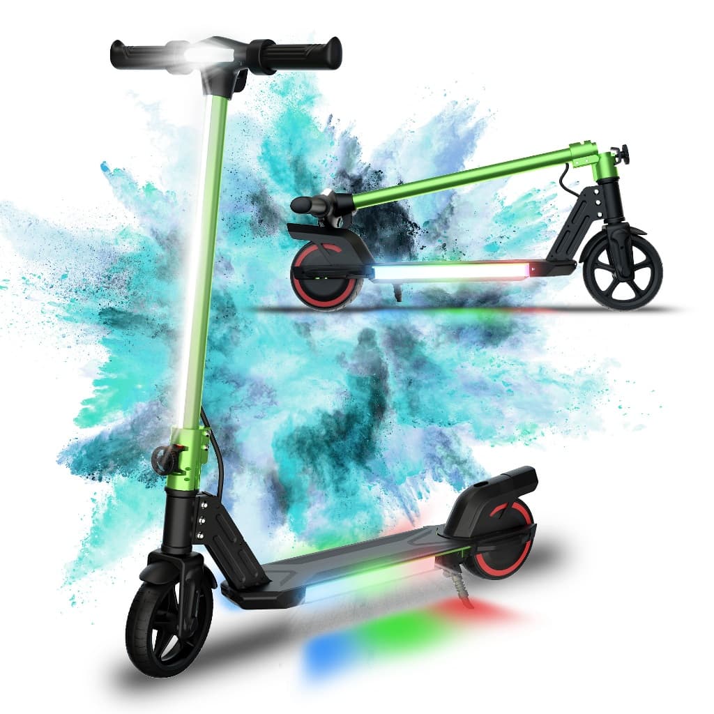 Trailforge-C1 Patinete Elétrico Infantil 6,5' 150W 16KM/H Luzes LED multicoloridas Menino Menina