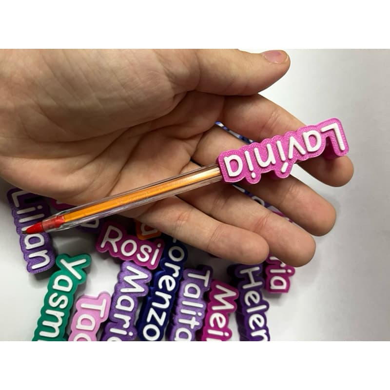 Kit 24 Nomes Personalizado para Caneta Bic Nome
